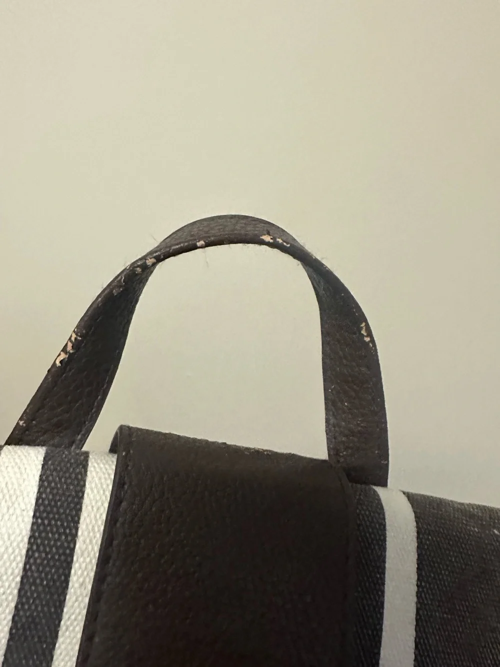Henri Bendel Convertible Canvas Backpack Stripe Purse Bag